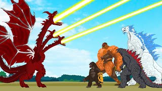 Godzilla Kong Skar King amp Shimo Vs KING GHIDORAH  Monsters Ranked From Weakest To Strongest [upl. by Haleehs]