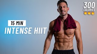 15 Min Intense HIIT Workout  ALL STANDING  No Squats or Lunges [upl. by Eentihw]