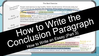 How to Write an Essay Conclusion Paragraph with Worksheet [upl. by Odnolor247]