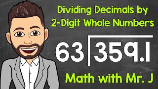 How to Divide Decimals by 2Digit Whole Numbers  Dividing Decimals  Math with Mr J [upl. by Jac]