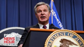 WATCH LIVE FBI Director Wray and Five Eyes intelligence counterparts hold news briefing [upl. by Jonina]