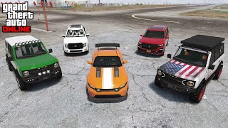 GTA 5  Vapid Riata TXS Caracara 2022 Dominator 204 amp Albany Cavalcade III [upl. by Jopa]