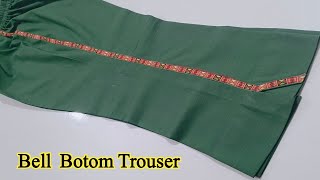 Bell bottom Trouser cutting and stitching step by step [upl. by Salakcin222]