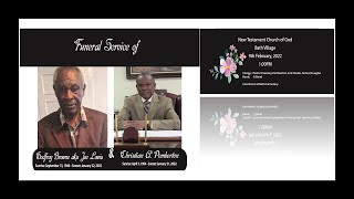 Celebrating the lives of Godfrey Browne Joe Lewis and Christian A Pemberton  February 09 2022 [upl. by Salita]