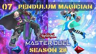 Yu Gi Oh Master Duel  Season 28  07  Pendulum Magician Replays  Decklist [upl. by Tnilk539]