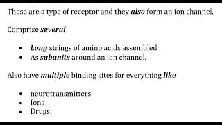 STAHLS  Ch 3  Part 2  LIGANDGATED ION CHANNELS STRUCTURE AND FUNCTION psychiatrypharmacology [upl. by Ettebab]