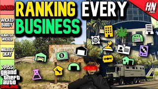 The ULTIMATE GTA 5 BUSINESS TIER LIST [upl. by Annasor757]