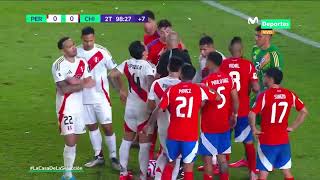 PERÚ vs CHILE SAMPAIO COBRÓ PENAL EN LA ÚLTIMA Y EL VAR LO ANULÓ  CLASIFICATORIAS 2026 🇵🇪⚽🇨🇱 [upl. by Anilave]