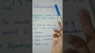 Entrepreneurship Commerce Vocab education commercemanagement entrepreneurship entrepreneur [upl. by Sitoiganap]