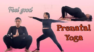 Prenatal Yoga Third Trimester  Yoga boltau hite 🧘‍♀️ [upl. by Siblee180]