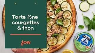 Recette de la Tarte fine courgettes amp thon [upl. by Hedges239]