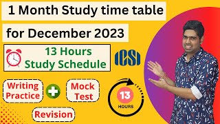 Effective Study Routine and Time table for December 2023 CS ExamsCS ExecutiveCS Professional [upl. by Calvert]