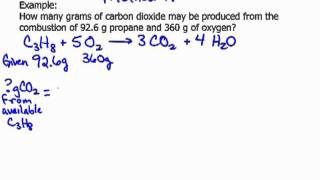 Limiting Reactant grams Method A [upl. by Latisha]