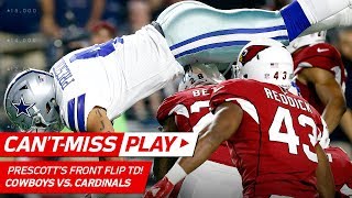 Dak Prescott Front Flips His Way to a Spectacular TD😱  CantMiss Play  NFL Wk 3 Highlights [upl. by Tiersten]