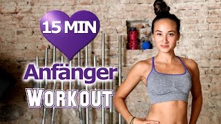 Workout für Anfänger Zuhause zum Abnehmen  15 Min Zirkeltraining ohne Geräte  ohne Springen [upl. by Notxed]