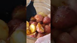 Crispy Parmesan Roast Potatoes  SO Easy potatoes sidedish shorts [upl. by Lemieux483]