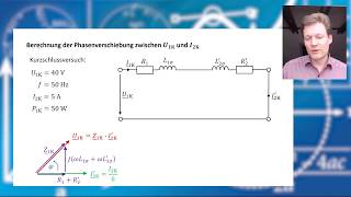 Übungsaufgabe  Transformator TErsatzschaltbild und Phasenverschiebung berechnen a828 [upl. by Esirahs]