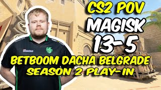 CS2 POV  Falcons Magisk 135 vs 9z Mirage BetBoom Dacha Belgrade Season 2 Playin [upl. by Bahr]