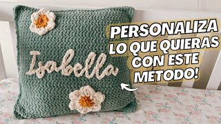 Personaliza lo que quieras con la técnica del punto deslizado a crochet Tutorial  Daniis Ways [upl. by Enailil672]