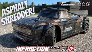 NEW Arrma 18 INFRACTION 4x4 3s BLX Full Running Video [upl. by Lauraine]