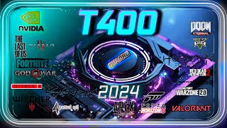 🟢NVIDIA T400 4GB in 15 GAMES  in 2024 [upl. by Walczak]