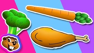 Learn Vegetables and Meats Clip  English Preschool Education [upl. by Gamali]