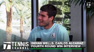 Carlos Alcarazs Vulnerability and Favorite Artists  Indian Wells 4R Win [upl. by Nixie]