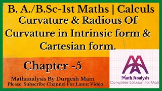 Definition amp Basic of Curvature  calculus BABSc 1st year Maths [upl. by Belamy569]