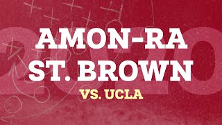 AmonRa St Brown all plays  USC WR 8 vs UCLA 2020 [upl. by Roach332]