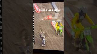 Malcolm Stewart CRASH San Fran Supercross 2024 MalcolmStewart supercross crash fail endo [upl. by Alakim85]