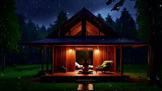 Relaxing Rain Sounds in Forest Cabin  Perfect for Deep Sleep and Meditation [upl. by Ilonka846]