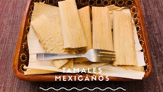 Tamales Mexicanos verdes de pollo Receta Sencilla y deliciosa [upl. by Isdnyl]