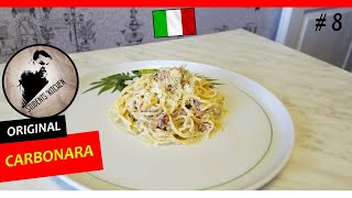 ОБЩАЖНЫЙ ПОВАР КАРБОНАРА Правильная Карбонара Spaghetti alla Carbonara ricetta ORIGINALE [upl. by Zed99]