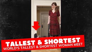 Worlds tallest woman amp worlds shortest woman celebrate differences [upl. by Cornelius]