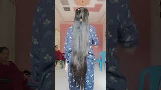 Long hair girl 🤯Long hair loves women hair hairstyle haircare shorts youtubeshorts viralshorts [upl. by Nowell]