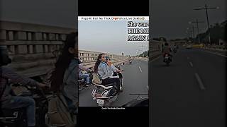 Road Ræge🤬Papa ki pari Show Middle Finger🤬 shorts bike rider papakipari girlrider roadrage r1 [upl. by Enomsed12]