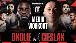 Lawrence Okolie vs Michal Cieslak Plus Undercard Media Workout [upl. by Vashtee]