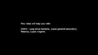 Lung sinus bacteria Isochronic Tones 244 Hz Pure Series [upl. by Haleelahk]