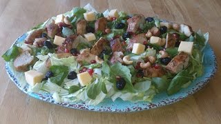 سلطة شهية بصدور الدجاج Salade de poulet facile Easy Chicken Salad [upl. by Noli323]