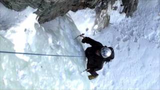 Iceclimbing Lillaz Gully in Cogne Kay Rush Ezio Marlier [upl. by Stefano]