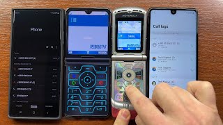 Moto Razr 40 Ultra Retro Razr Mode vs Razr V3 Outgoing Calls  LG Stylo 6 amp Note 20U Incoming Call [upl. by Nivanod332]