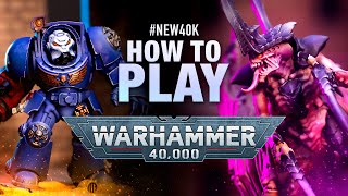 How to Play Warhammer 40k Space Marines vs Tyranids Demo Game [upl. by Nedda]