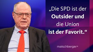 Peer Steinbrück über Merkel die Wahlchancen für die SPD und den UkraineKrieg  maischberger [upl. by Eetsim]