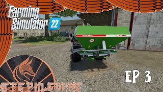 Farming Simulator 22  Epandage de Chaux avec le DLC Précision  The Old Stream Farm  EP 3 [upl. by Harleigh]