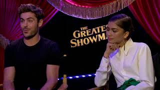 Zendaya and Zac Efron Interview The Greatest Showman [upl. by Eadith]