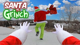 Santa VS Grinch  Parkour POV [upl. by Ahsiner]