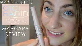 NEW GIGI HADID FIBER MASCARA REVIEW  Maybelline [upl. by Macario]