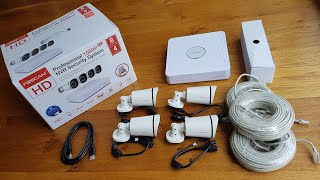 Foscam FN7108EB42T POE Full HD 1080p CCTV Unboxing and Setup [upl. by Kamal]