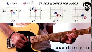 Solo Electric Blues Turnaround Using Chords and Lead [upl. by Zap710]