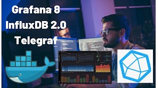 Grafana 8 InfluxDB 2 and Telegraf  Create First Grafana Dashboard [upl. by Nahoj]